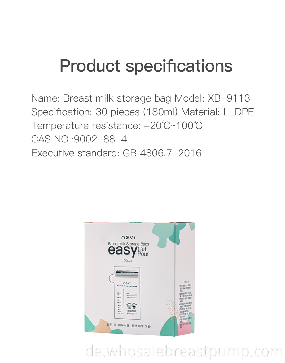 Disposable Breastmilk Storage Bags